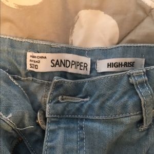 High Rise crop shorts